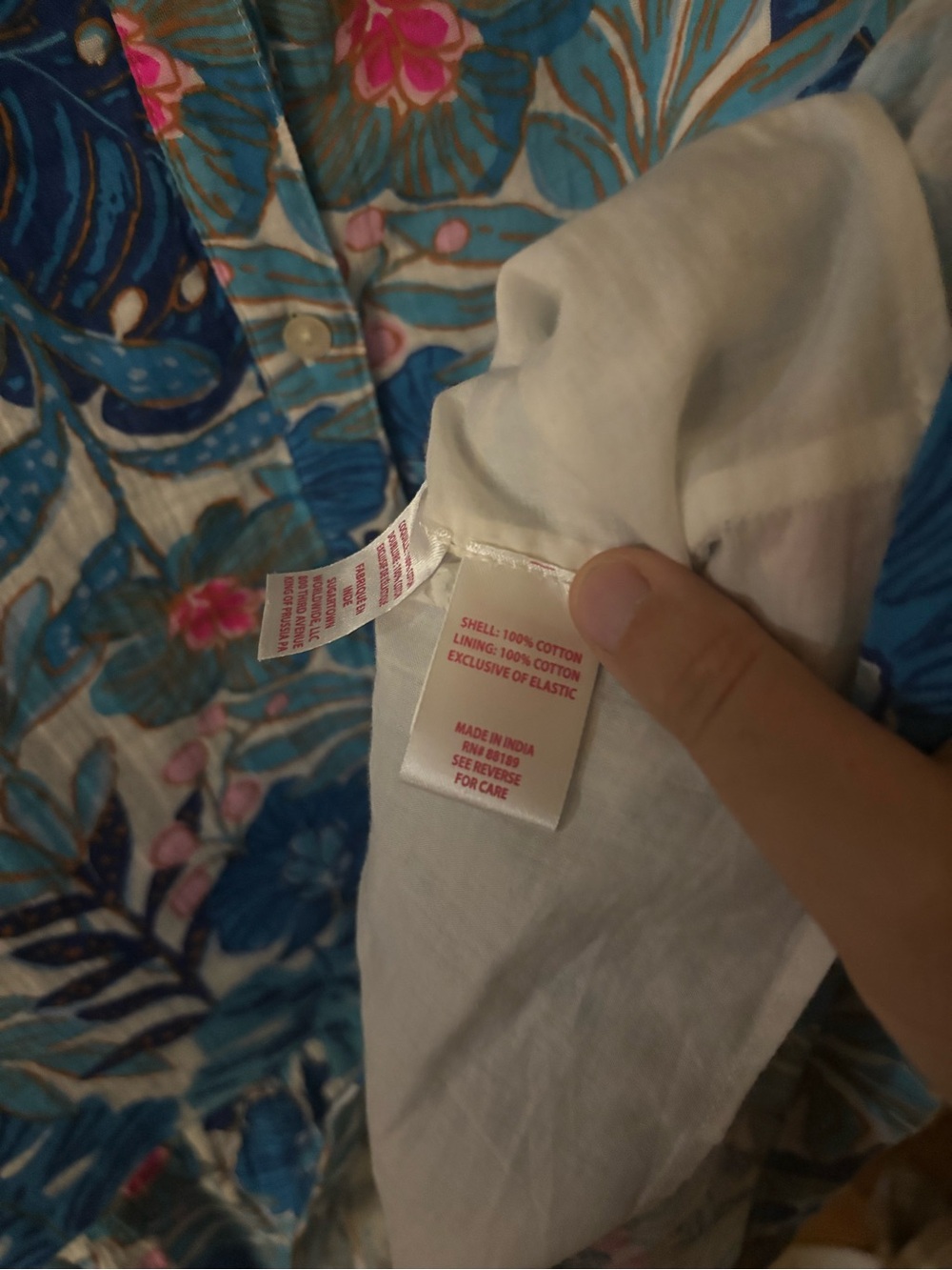 Lilly Pulitzer Blue Brett Popover Shirtdress - Picture 4 of 5